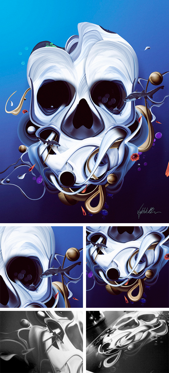 David Delin - Organic Skull