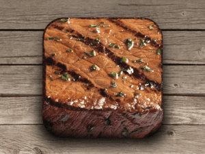 Steak iPhone icon by Mike Warner